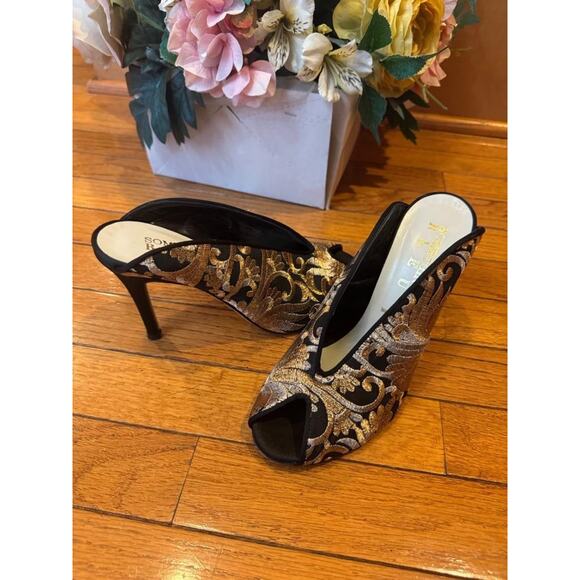 STUNNING Something Bleu made in Italy wedding mules size 8 (sh1000 - Picture 1 of 8
